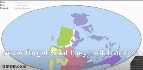A Map Of The Earth With The Words " Never Forget What They Took From You " GIF