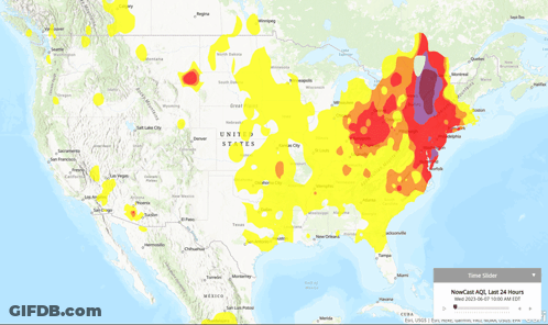 A Map Of The United States With A Time Slider On The Bottom GIF