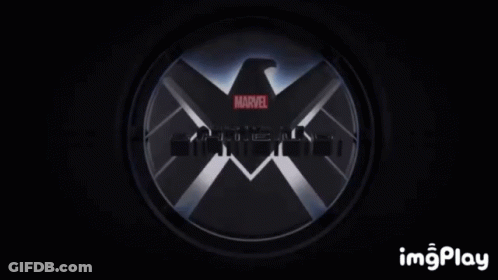 A Marvel Logo Is Shown On A Black Background GIF