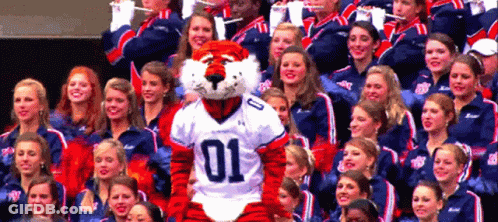 A Mascot Wearing A Jersey With The Number 01 GIF