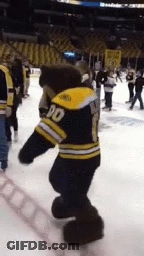 A Mascot Wearing A Jersey With The Number 10 On It GIF