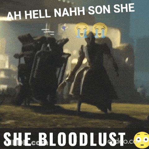 A Meme That Says Ah Hell Nahh Son She GIF