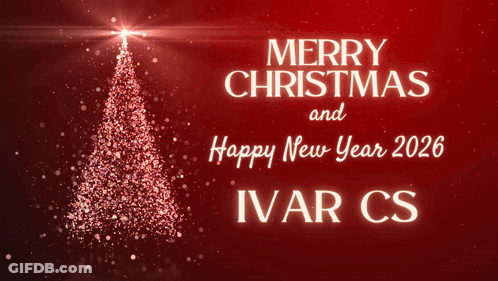 Merry Christmas And Happy New Year 2026 Card GIF