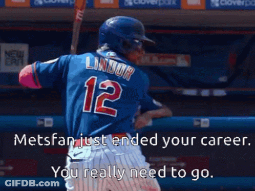 A Mets Player With The Number 12 On His Jersey GIF
