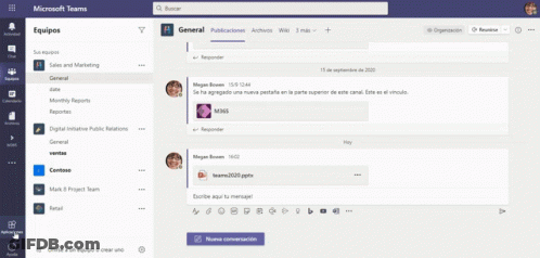 A Microsoft Teams Screen Shows A Leadership Connection GIF