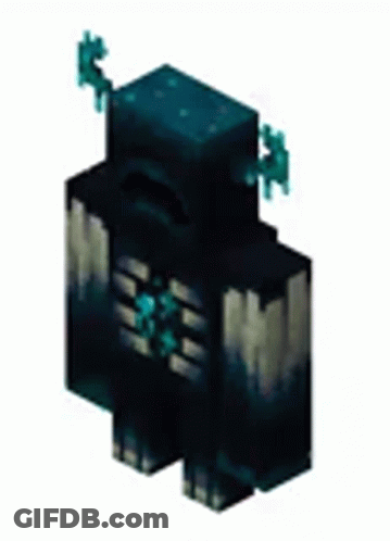 A Minecraft Character With Horns And A Skeleton Torso Is Standing On A White Background . GIF