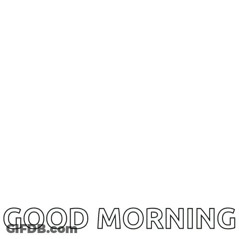 A Minecraft Character With The Words `` Good Morning '' Written On It . GIF