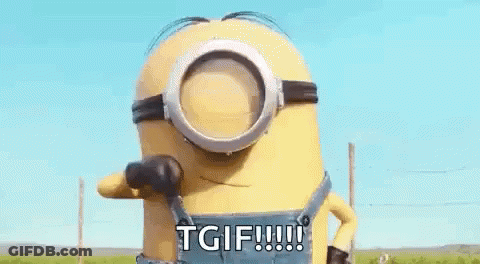A Minion From Despicable Me Is Giving A Thumbs Up In A Field . GIF