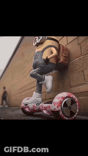 Minion Riding Hoverboard With Backpack GIF