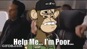 A Monkey Wearing A Ba Yc Hat Is Asking For Help GIF