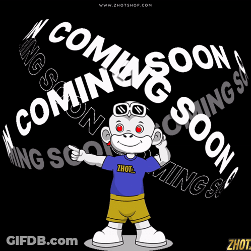 A Monkey Wearing A Blue Shirt That Says ' Zhou ' On It GIF