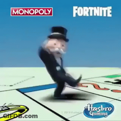 A Monopoly Game Is Being Advertised By Hasbro GIF
