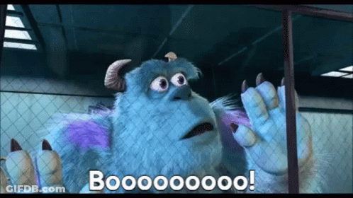 A Monster From The Movie Monsters Inc Says Booooooo . GIF