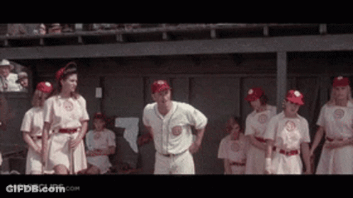 Baseball Team Standing In Dugout GIF
