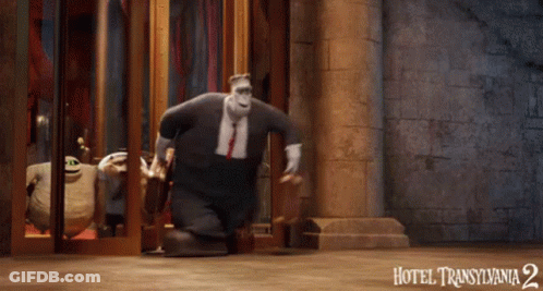 A Movie Poster For Hotel Transylvania 2 GIF