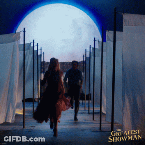 A Movie Poster For The Greatest Showman GIF