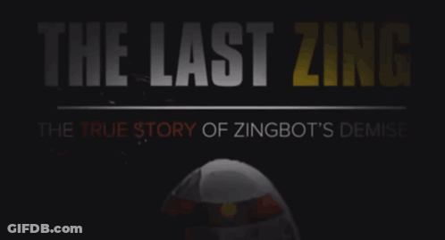 A Movie Poster For The Last Zing Shows A Robot GIF