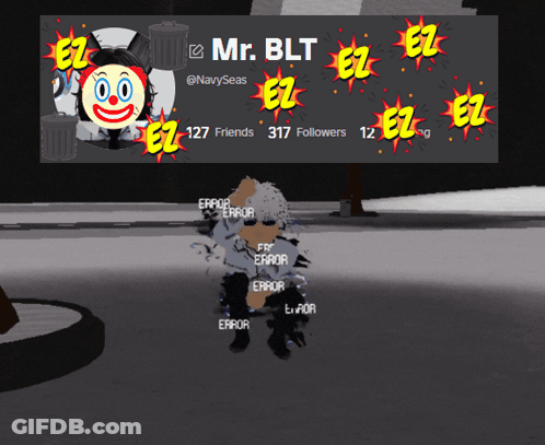 A Mr. Blt Account Has A Clown On It GIF