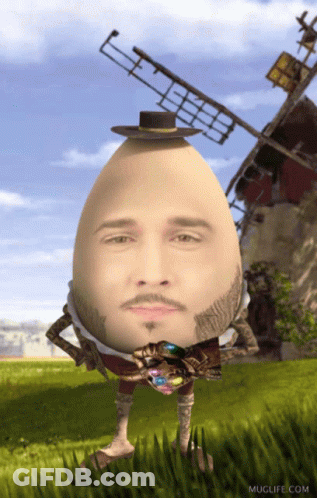 A Muglife.com Image Of A Man 'S Face In An Egg GIF