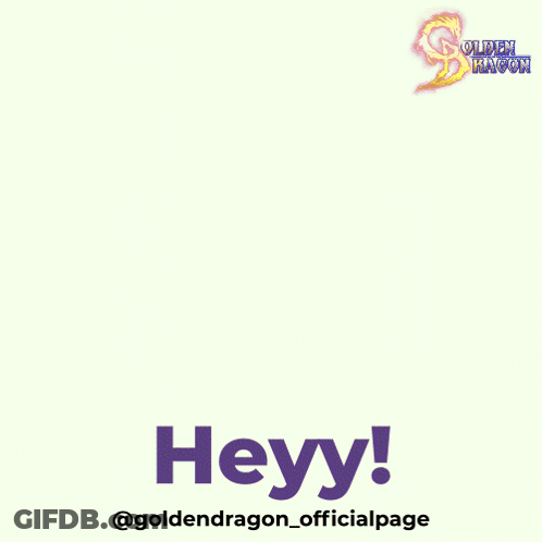 A Mummy With Green Eyes Says Heyy In Purple Letters GIF