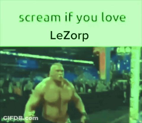 A Muscle Man Is Screaming If You Love Lezorp In A Wrestling Ring . GIF