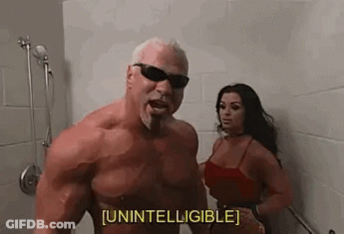 A Muscular Man Is Standing Next To A Woman In A Shower . GIF