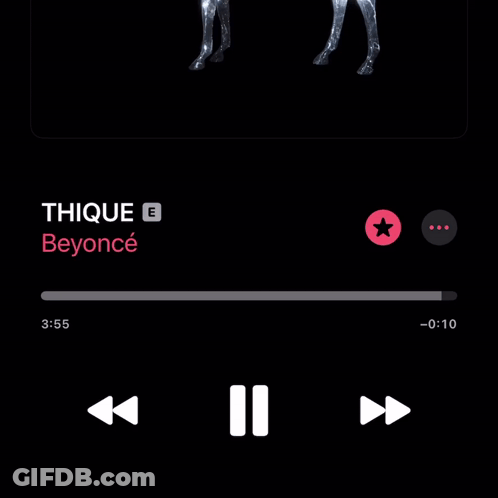 A Music Player Playing A Song Called All Up In Your Mind GIF