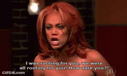Naked Red Haired Woman Saying I Was Rooting For You GIF