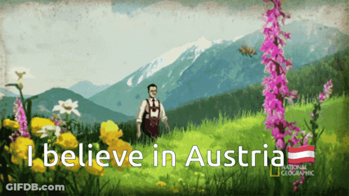 A National Geographic Poster With A Man In A Field GIF