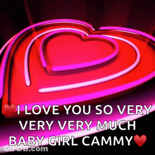 A Neon Heart With The Words I Love You So Very Very Much Baby Girl Cammy GIF
