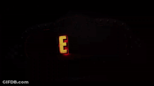 A Neon Sign For Five Nights At Freddy 'S Is Lit Up GIF