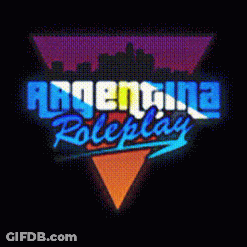 A Neon Sign That Says Adventure Roleplay On A Black Background GIF