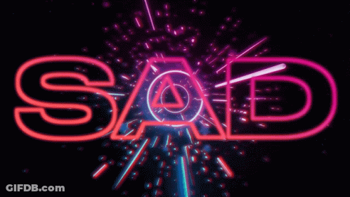 A Neon Sign That Says Boy In Blue On A Dark Background GIF