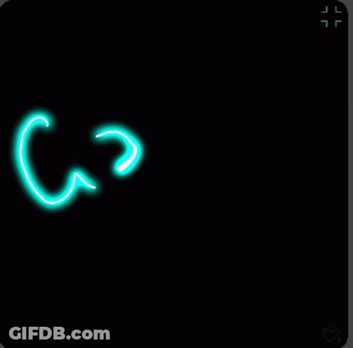 A Neon Sign That Says Good Morning With Hearts GIF