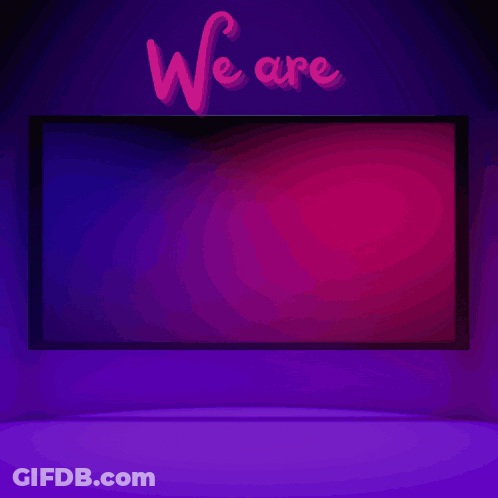 Neon Sign Saying We Are The BB's Authority Family GIF