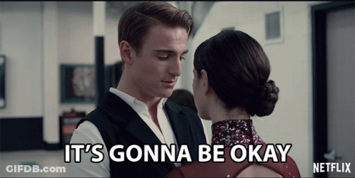 A Netflix Ad Shows A Man And A Woman Dancing GIF