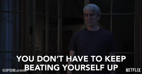 A Netflix Ad Shows A Man In A Black Shirt GIF