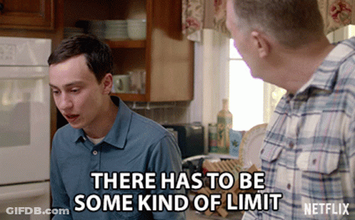 A Netflix Ad Shows A Man Talking To Another Man In A Kitchen GIF