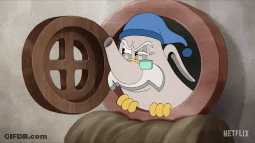 A Netflix Advertisement Features A Cartoon Character In A Wooden Box GIF
