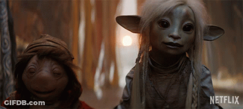A Netflix Advertisement Shows A Couple Of Dolls GIF