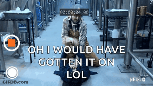 Netflix Ad Showing Man Kneeling On Floor GIF