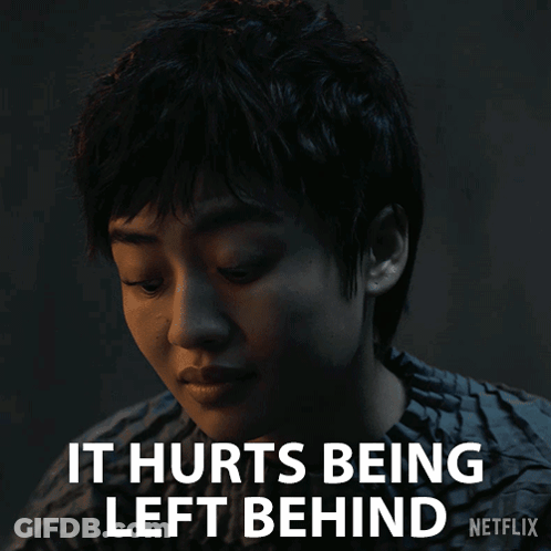 A Netflix Advertisement Shows A Young Boy With A Sad Look On His Face GIF
