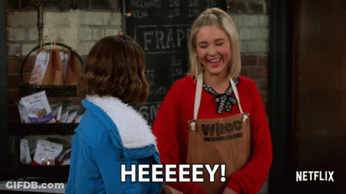Netflix Ad Shows Two Women Laughing Heeeeey GIF