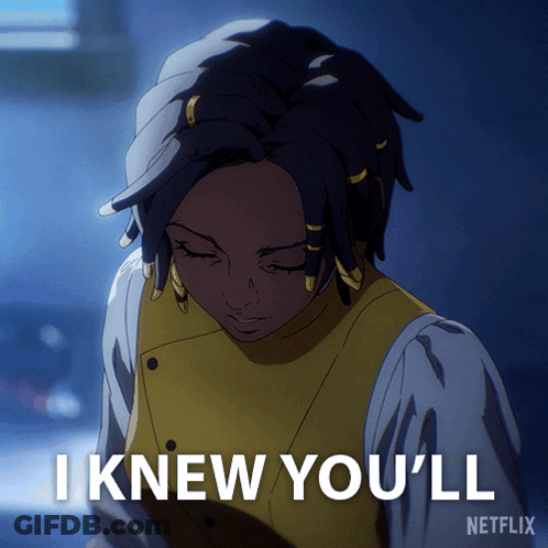 A Netflix Advertisement With A Cartoon Character Saying I Knew You Ll GIF
