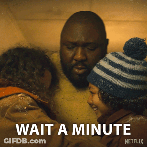 A Netflix Advertisement With A Man And Two Children GIF