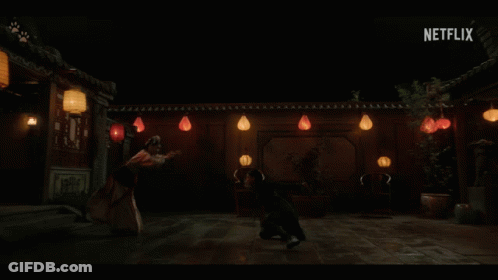 A Netflix Logo Can Be Seen In The Background Of A Video GIF