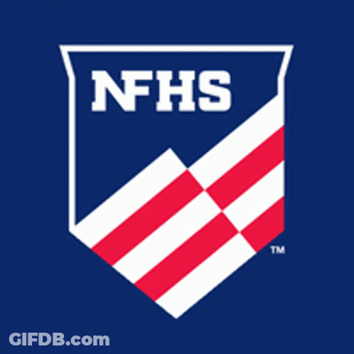 A Nhs Logo On A Blue Background GIF