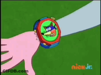 A Nick Jr. Cartoon Shows A Watch On Someone 'S Wrist GIF