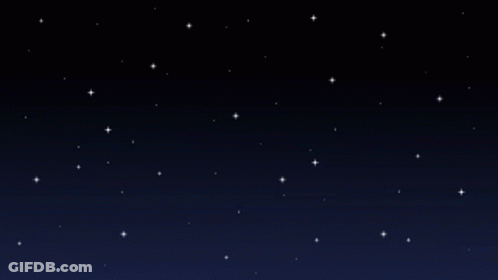 A Night Sky With Lots Of Stars And A Black Background GIF