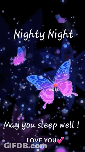 A Nighty Night May You Sleep Well ! Love You ! GIF